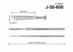 J-50-600 Скальпель глазной брюшистый средний