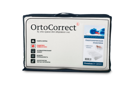 Подушка ортопедическая OrtoСorrect Premium I Plus купить по низкой цене. В Интернет-магазине медтехники и ортопедии &quot;Мед+техника&quot;