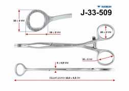 J-33-509 Зажимной инструмент (языкодержатель д/взр) круг